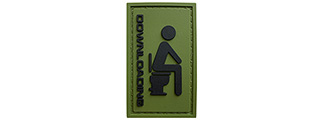 G-Force Downloading Toilet PVC Morale Patch (OLIVE GREEN)
