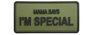 G-Force "Mama Says I'm Special" PVC Morale Patch (OLIVE GREEN)