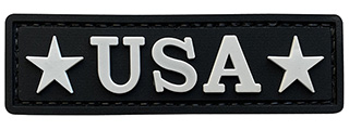 G-Force USA PVC Morale Patch (BLACK / WHITE)