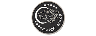 G-Force Lone Wolf PVC Morale Patch (BLACK)