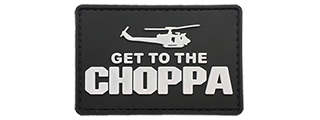 G-Force Get to the Choppa PVC Morale Patch (BLACK)