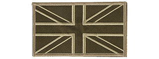 UK Flag Embroidered Morale Patch (TAN) UK Flag Embroidered Morale Patch (TAN)