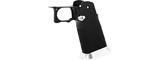 Airsoft Masterpiece Aluminum Grip for Hi-Capa Type 16 Infinity 172 Holes (Black / Silver) Airsoft Masterpiece Aluminum Grip for Hi-Capa Type 16 Infinity 172 Holes (Black / Silver)