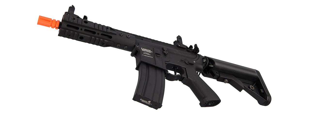 Lancer Tactical Proline 7" KeyMod Railed Airsoft AEG Rifle with Picatinny Rail Segments (Color: Black)
