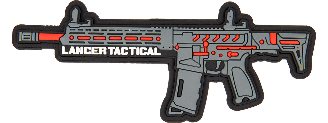Lancer Tactical Low FPS Enforcer Needletail Skeleton M4 Airsoft Rifle (Color: Black and Red)