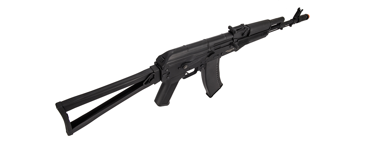 Lancer Tactical AK-Series AK-74M AEG Airsoft Rifle w/ Skeleton Foldable Stock (Black)