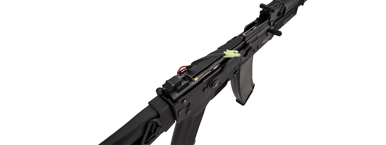 Lancer Tactical AK-Series AK-74M AEG Airsoft Rifle w/ Skeleton Foldable Stock (Black)