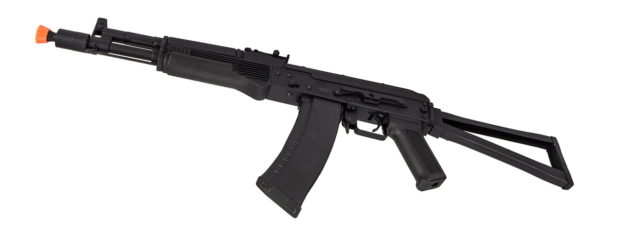 Lancer Tactical AK-Series AKS-105 AEG Airsoft Rifle w/ Skeleton Foldable Stock (Black)