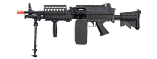 A&K MK46 M249 Saw Light Machine Gun w/ Polymer Receiver (Color: Black)