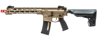 KWA AEG 3.0 RM4 Ronin Tactical T10 SBR w/ 10" M-LOK Handguard (Color: Flat Desert Earth)
