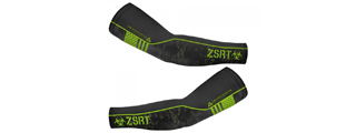 Laylax Zombie Special Response Team (ZSRT) Small Cool Arm Cover (Color: Black / Zombie Green)
