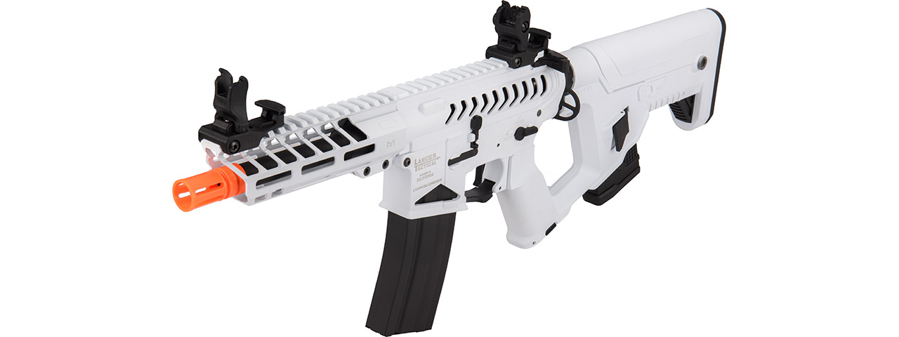 Lancer Tactical Enforcer NEEDLETAIL Skeleton AEG w/ Alpha Stock Low FPS (Color: White/Black)
