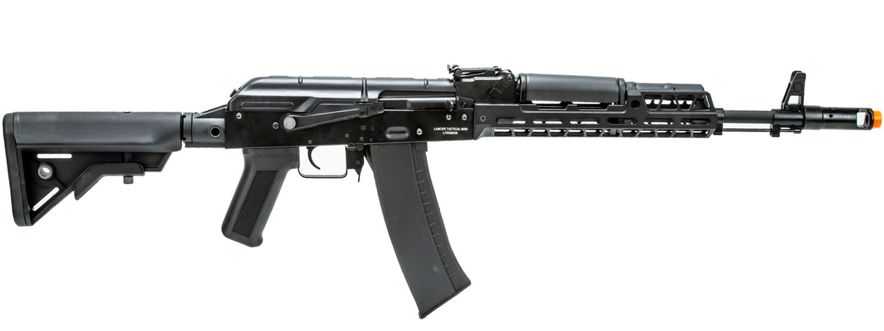 Lancer Tactical AK74 Full Metal Rifle w/ 10.5 inch M-LOK Handguard (Color: Black)