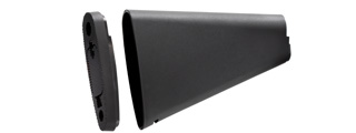Lancer Tactical Stubby Fixed Stock for M4/M16 Series Airsoft AEG (Color: Black)