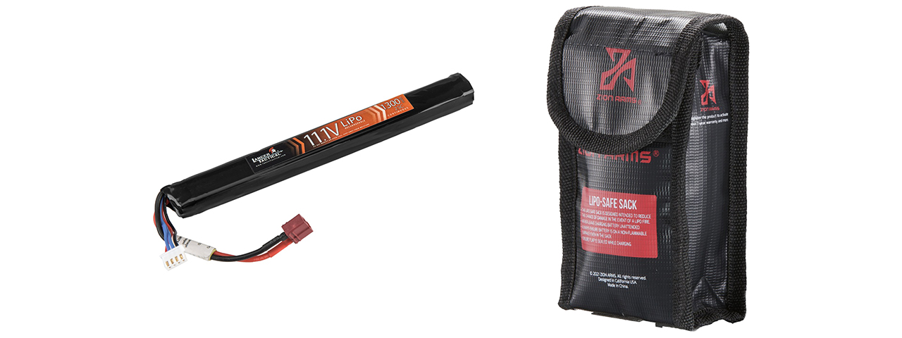 Lancer Tactical 11.1v 1300mAh 25C Lipo Battery (Deans Connector)