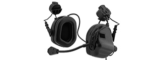 Earmor Tactical Headset M32H Mod 3 with Helmet Adapter (Color: Black)