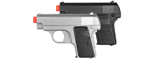 UK Arms Dual Spring Powered Airsoft Pistols (Color: Black & Silver)