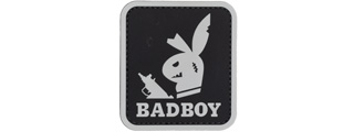Bad Boy with Gun PVC Patch (Color: Black)