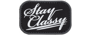 "Stay Classy" Swat PVC Patch (Color: Black)