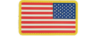 US Flag Reverse PVC Patch Full Color