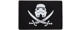 Star Wars Stormtrooper with Swords PVC Patch (Color: Black)