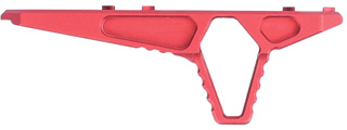 Ranger Armory Angled Hand-Stop for KeyMod and M-LOK (Color: Red)