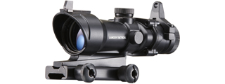 Lancer Tactical 4x32 Magnified Scope w/ Iron Sights (Color: Black)