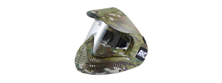 Lancer Tactical Full Face Airsoft Mask with Visor (Color: Camo)