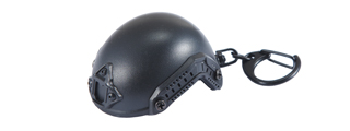 Tactical Detachable Mini Helmet Keychain Bottle Opener (Color: Black)