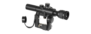 Illuminated 4x26 PSO-1 Scope for SVD Series Airsoft Rifles (Color: Black)