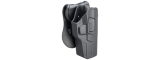 Cytac Hard Shell Adjustable Holster for Glock 17 Series Pistols (Color: Black)