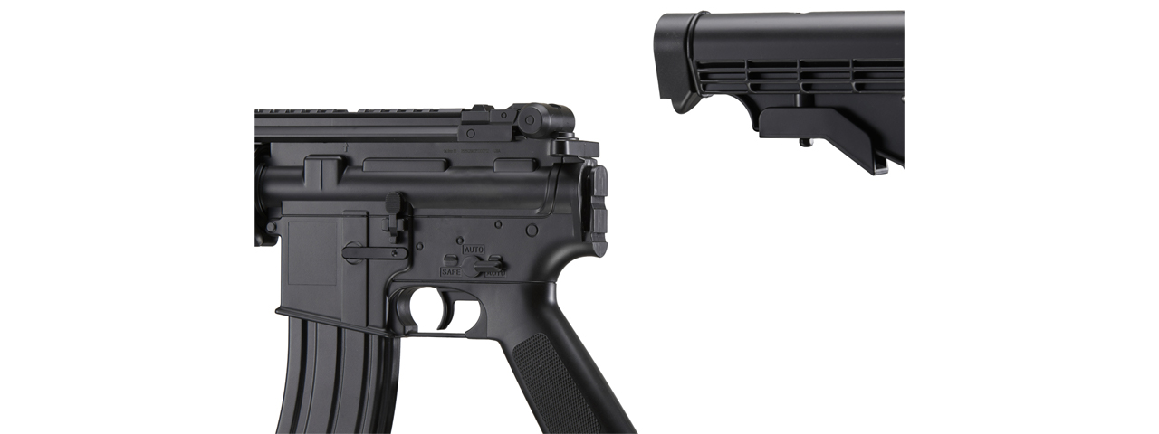 WellFire D96 M4 Carbine Airsoft AEG Rifle w/ Scope and Grip (Color: Black)