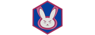 Hexagon PVC Patch Overwatch D.VA Emblem