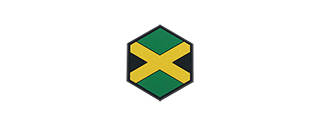 Hexagon PVC Patch Jamaica Flag