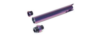 Laylax Zanshin 2 Way Fixed Non-Recoiling Outer Barrel for Hi-Capa Series GBB Airsoft Pistols (Color: Murasaki Purple)