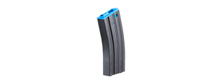 Lancer Tactical Metal Gen 2 300 Round High Capacity Airsoft Magazine for M4/M16 (Color: Black & Blue)