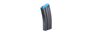 Lancer Tactical Metal Gen 2 120 Round Mid Capacity Airsoft Magazine for M4/M16 (Color: Black & Blue)