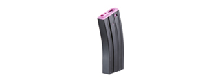 Lancer Tactical Metal Gen 2 300 Round High Capacity Airsoft Magazine for M4/M16 (Color: Black & Purple)