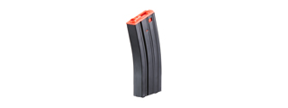Lancer Tactical Metal Gen 2 300 Round High Capacity Airsoft Magazine for M4/M16 (Color: Black & Red)