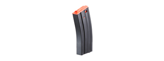 Lancer Tactical Metal Gen 2 120 Round Mid Capacity Airsoft Magazine for M4/M16 (Color: Black & Red)