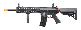 Lancer Tactical Gen 2 M4 Evo Airsoft AEG Rifle (Color: Black / Red)
