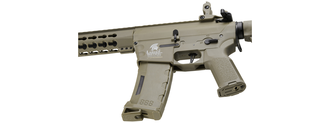 Lancer Tactical Gen 3 Keymod M4 Evo AEG Airsoft Rifle (Color: Tan)