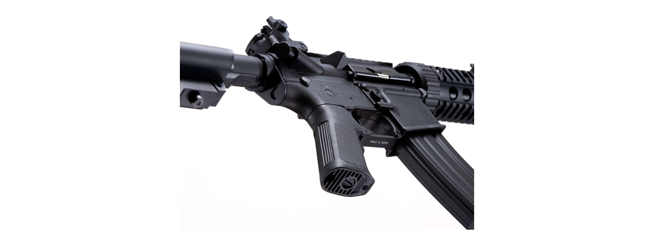 Lancer Tactical Gen 2 M4 SD Carbine Airsoft AEG Rifle with Mock Suppressor (Color: Black)