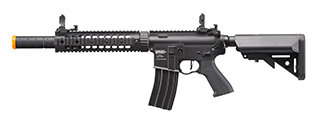 Lancer Tactical Proline Gen 2 10" Keymod M4 Carbine Airsoft AEG Rifle with Mock Suppressor (Color: Black)