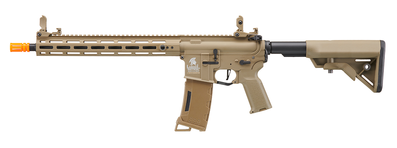 Lancer Tactical Gen 3 Hellion M-LOK 13" Airsoft M4 AEG (Color: Tan)