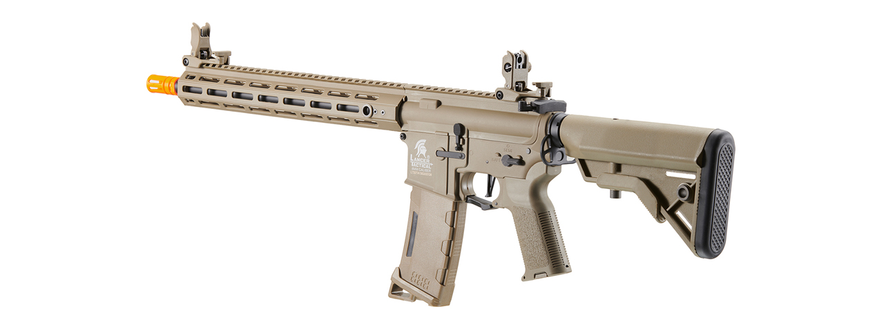 Lancer Tactical Gen 3 Hellion M-LOK 13" Airsoft M4 AEG (Color: Tan)
