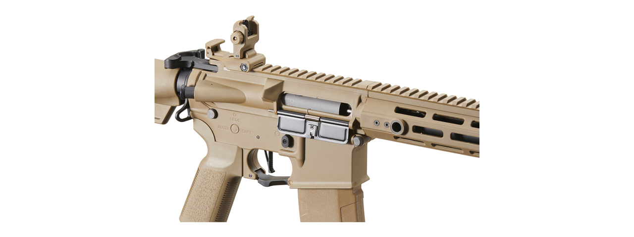 Lancer Tactical Gen 3 Hellion M-LOK 13" Airsoft M4 AEG (Color: Tan)