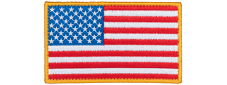 Large Embroidered Forward US Flag Patch w/ Full Colors
