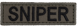 Sniper Embroidered Patch (Color: OD Green)