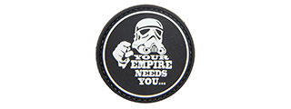 "Your Empire Needs You" PVC Patch (Color: Black)